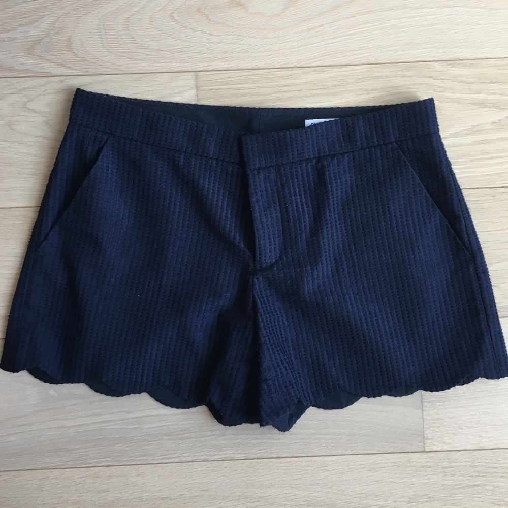 Club Monaco navy square pattern shorts
